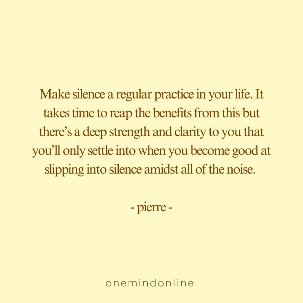 This is a quote by pierre for meditation: 