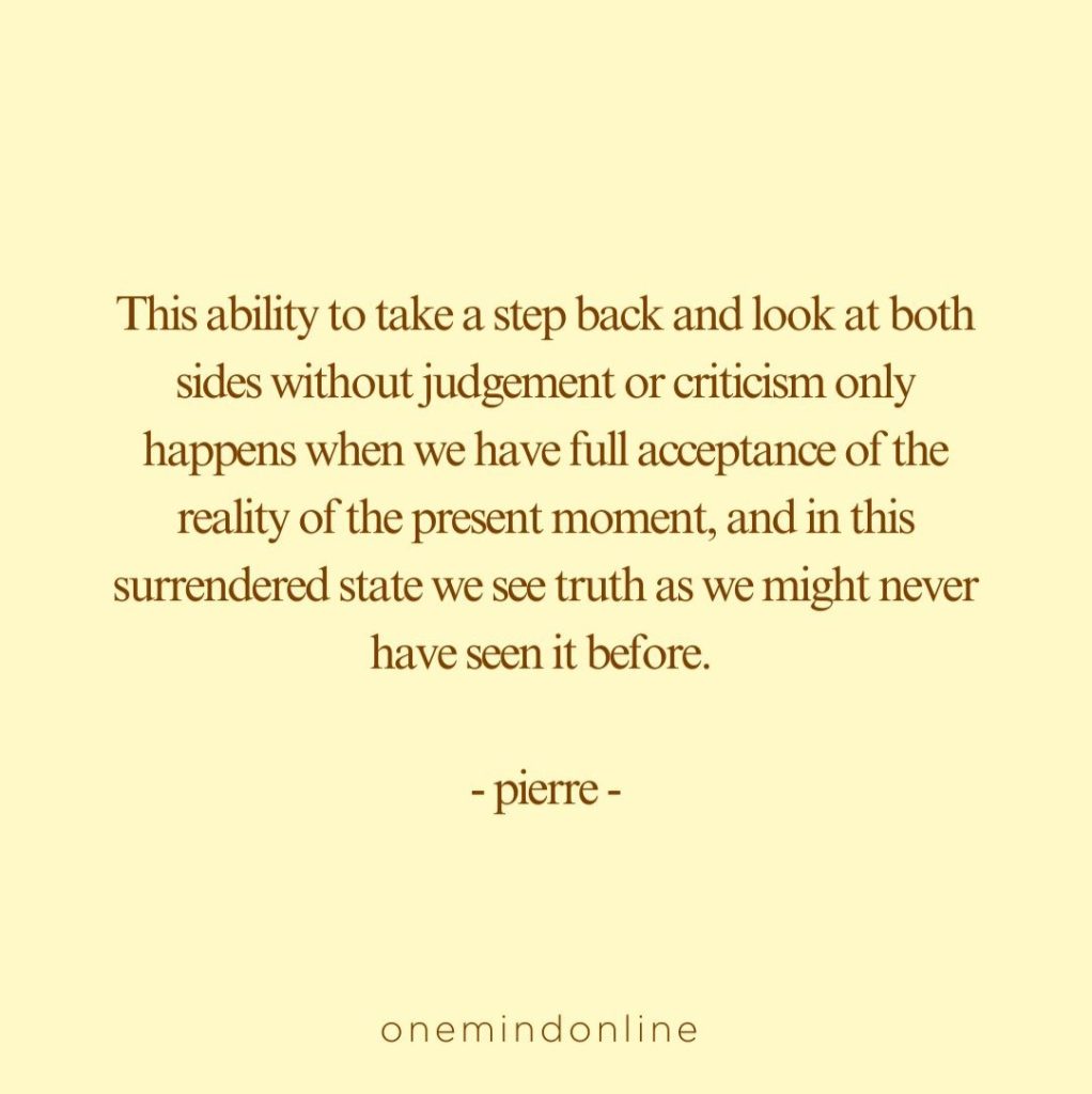 This is a quote by pierre for meditation: 