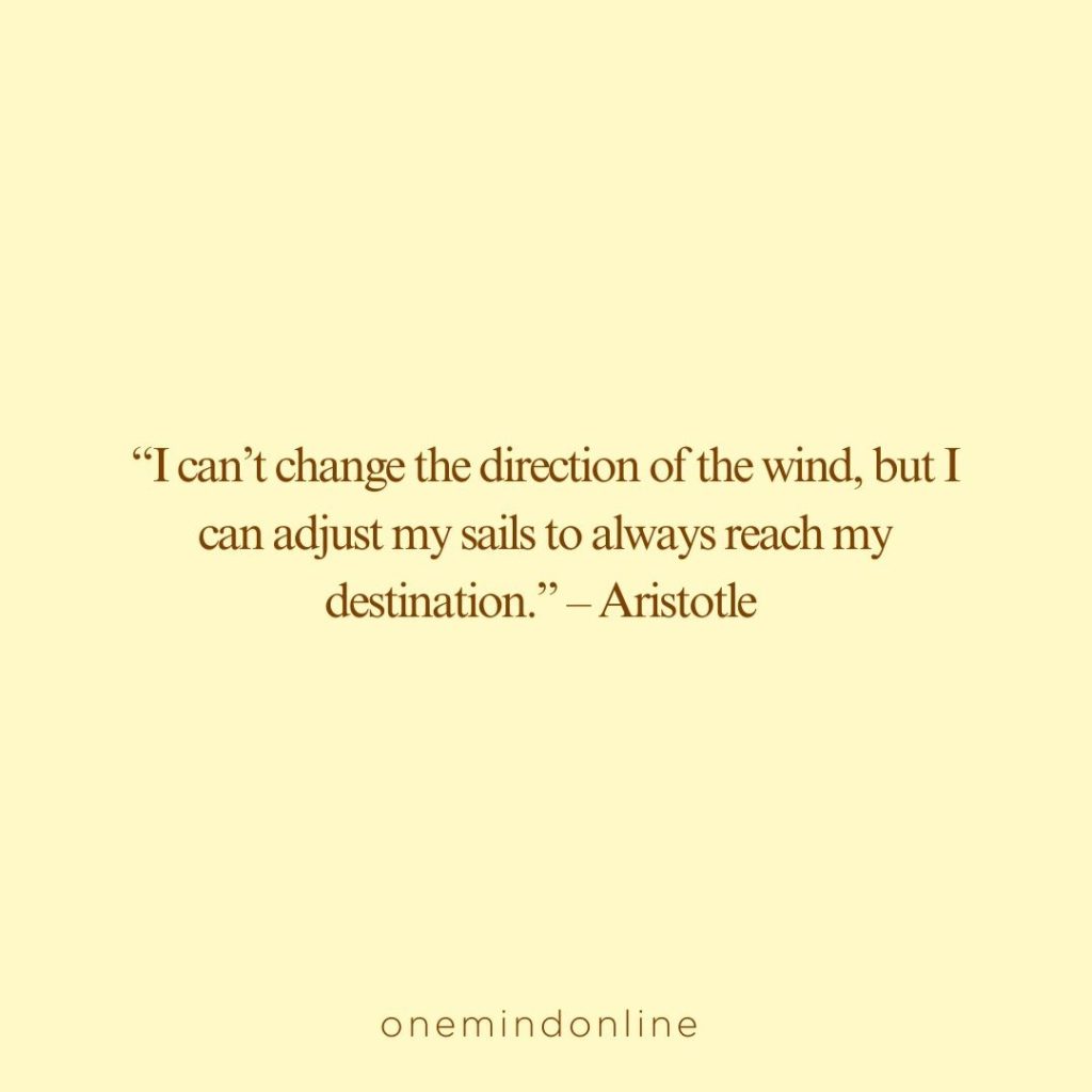 This is a quote from Aristotle for meditation: 