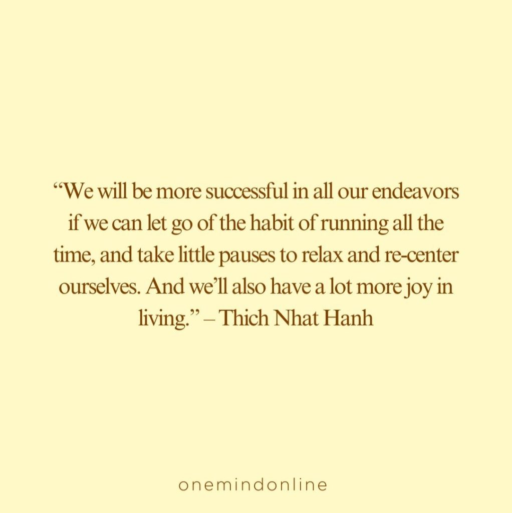 This is a quote by Thich Nhat Hanh for meditation: 